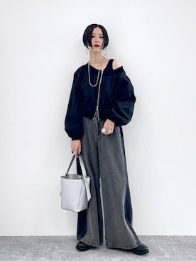 「アイテム（タンクトップ）」を使った、るんるんさん（レディース・168cm・30代）の秋コーディネート