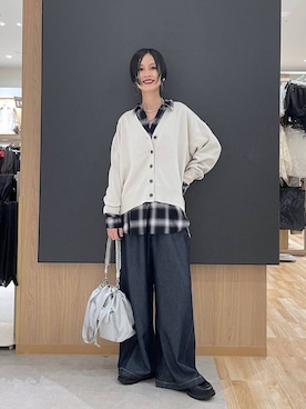 「GLOBAL WORK（グローバルワーク）のアイテム（トップス）」を使った、るんるんさん（レディース・168cm）の秋コーディネート