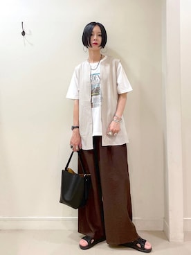 「アイテム（ブレスレット）」を使った、るんるんさん（レディース・168cm・30代）の夏コーディネート