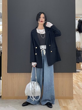 「GLOBAL WORK（グローバルワーク）のアイテム（トップス）」を使った、るんるんさん（レディース・168cm）の秋コーディネート