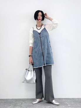 「アイテム（デジタル腕時計）」を使った、るんるんさん（レディース・168cm・30代）の夏コーディネート