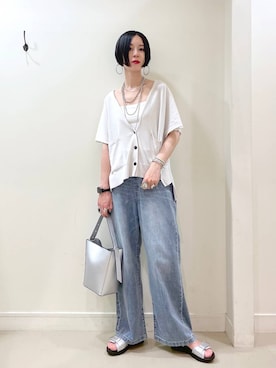 「アイテム（腕時計）」を使った、るんるんさん（レディース・168cm・30代）の夏コーディネート