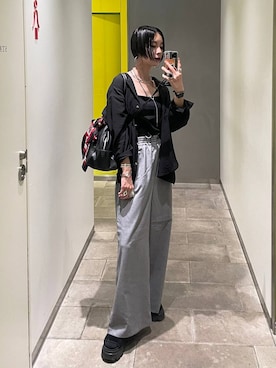 「アイテム（財布/小物）」を使った、るんるんさん（レディース・168cm・30代）の秋コーディネート