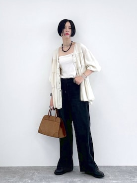 「アイテム（キャミソール）」を使った、るんるんさん（レディース・168cm・30代）の夏コーディネート