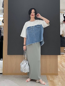 「GLOBAL WORK（グローバルワーク）のアイテム（アクセサリー）」を使った、るんるんさん（レディース・168cm）の夏コーディネート