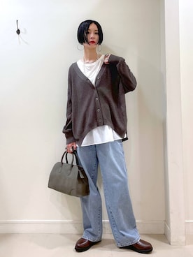 「アイテム（タンクトップ）」を使った、るんるんさん（レディース・168cm・30代）の秋コーディネート