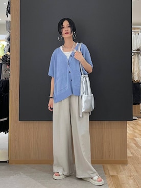 「GLOBAL WORK（グローバルワーク）のアイテム（アクセサリー）」を使った、るんるんさん（レディース・168cm）の夏コーディネート