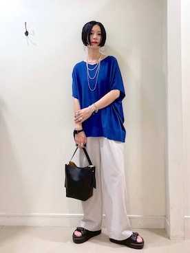 「アイテム（ブレスレット）」を使った、るんるんさん（レディース・168cm・30代）の夏コーディネート