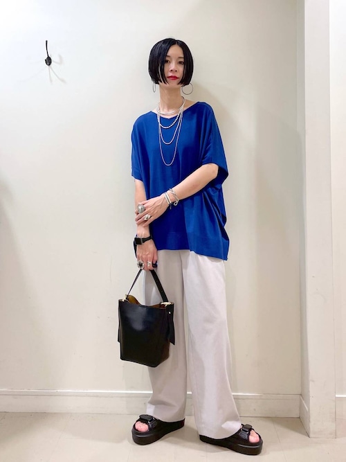 ハンドメイド ストレートパンツ イージーパンツ リネン