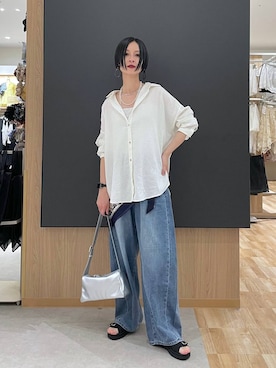 「ネックレス」｜るんるんさん（レディース・168cm）の春コーディネート