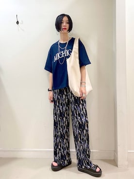 「アイテム（デジタル腕時計）」を使った、るんるんさん（レディース・168cm・30代）の夏コーディネート