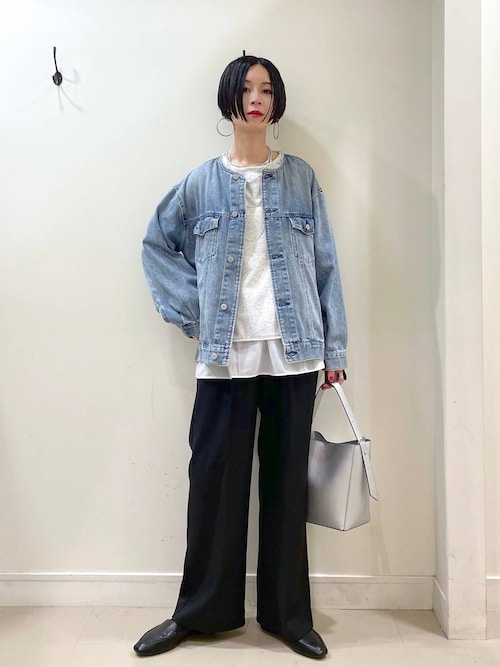 セール】お手入れラクラクセットアップ/ワイドパンツ/498376