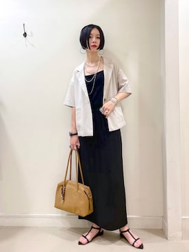 「アイテム（アクセサリー）」を使った、るんるんさん（レディース・168cm・30代）の夏コーディネート