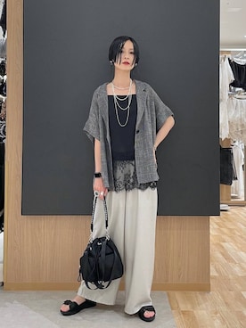 「GLOBAL WORK（グローバルワーク）のアイテム」を使った、るんるんさん（レディース・168cm）の夏コーディネート