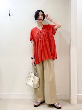 「アイテム（サンダル）」を使った、るんるんさん（レディース・168cm・30代）の夏コーディネート