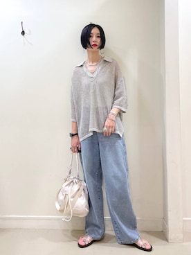 「アイテム（アクセサリー）」を使った、るんるんさん（レディース・168cm・30代）の夏コーディネート