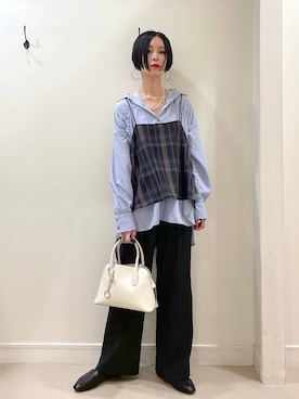 「アイテム（バッグ）」を使った、るんるんさん（レディース・168cm・30代）の秋コーディネート