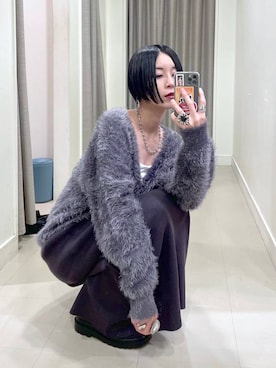 「アイテム（ワンピース/ドレス）」を使った、るんるんさん（レディース・168cm・30代）の秋コーディネート