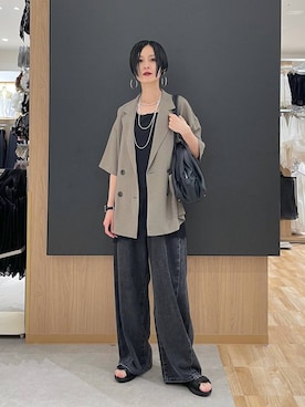 「eL（エル）のアイテム」を使った、るんるんさん（レディース・168cm）の夏コーディネート