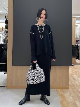 「アイテム（ワンピース/ドレス）」を使った、るんるんさん（レディース・168cm・30代）の冬コーディネート