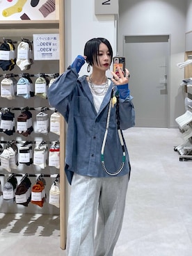 「GLOBAL WORK（グローバルワーク）のアイテム（アクセサリー）」を使った、るんるんさん（レディース・168cm）の秋コーディネート