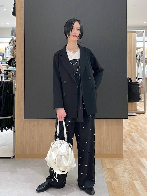 嬉様【お待ち下さい】＊ご購入用 MATINEE LINE/フラワー刺繍イージーパンツ/646659（その他パンツ