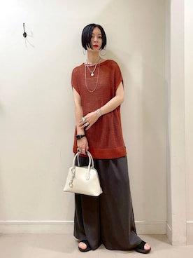 「キャミソール」｜るんるんさん（レディース・168cm）の夏コーディネート