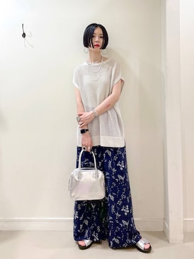 「アイテム（シューズ）」を使った、るんるんさん（レディース・168cm・30代）の夏コーディネート