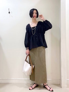 「アイテム（ブレスレット）」を使った、るんるんさん（レディース・168cm・30代）の夏コーディネート