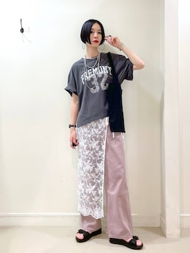 「アイテム（腕時計）」を使った、るんるんさん（レディース・168cm・30代）の夏コーディネート