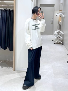 「GLOBAL WORK（グローバルワーク）のアイテム（ネックレス）」を使った、るんるんさん（レディース・168cm）の冬コーディネート