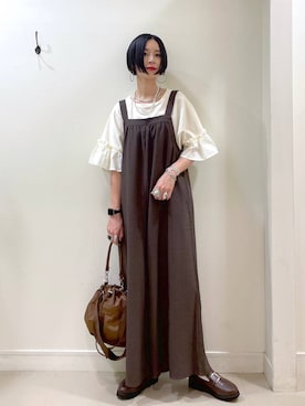 「アイテム（バッグ）」を使った、るんるんさん（レディース・168cm・30代）の夏コーディネート