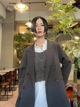 「GLOBAL WORK（グローバルワーク）のアイテム（ジャケット/アウター）」を使った、るんるんさん（レディース・168cm）の春コーディネート