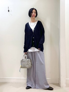 「アイテム（バッグ）」を使った、るんるんさん（レディース・168cm・30代）の秋コーディネート