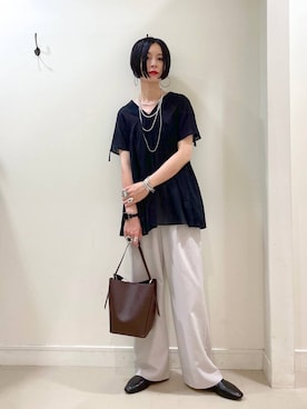 「アイテム（ブレスレット）」を使った、るんるんさん（レディース・168cm・30代）の夏コーディネート