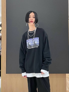 「アイテム（スウェット）」を使った、るんるんさん（レディース・168cm・30代）の冬コーディネート