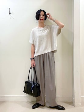 「アイテム（ブレスレット）」を使った、るんるんさん（レディース・168cm・30代）の秋コーディネート