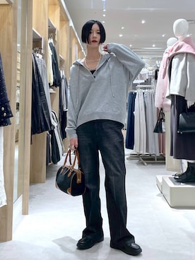 「アイテム（キャミソール）」を使った、るんるんさん（レディース・168cm・30代）の秋コーディネート