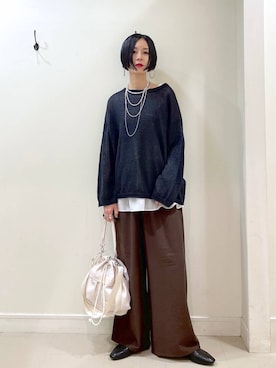 「アイテム（バッグ）」を使った、るんるんさん（レディース・168cm・30代）の夏コーディネート