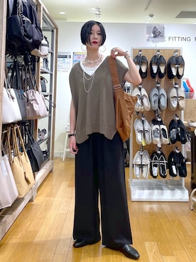 「アイテム（ブレスレット）」を使った、るんるんさん（レディース・168cm・30代）の秋コーディネート