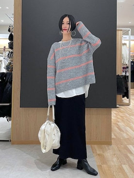 「シンプルコーデ」｜るんるんさん（レディース・168cm・30代）の冬コーディネート