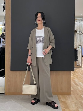 「GLOBAL WORK（グローバルワーク）のアイテム（アクセサリー）」を使った、るんるんさん（レディース・168cm）の夏コーディネート
