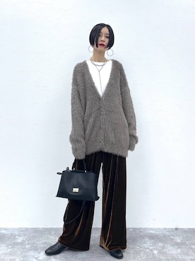 「アイテム（ネックレス）」を使った、るんるんさん（レディース・168cm・30代）の秋コーディネート