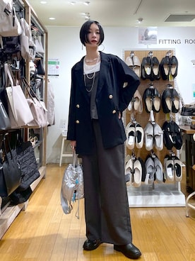 「アイテム（オールインワン・サロペット）」を使った、るんるんさん（レディース・168cm・30代）の秋コーディネート
