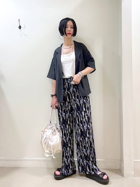 「GLOBAL WORK（グローバルワーク）のアイテム（ジャケット/アウター）」を使った、るんるんさん（レディース・168cm）の夏コーディネート