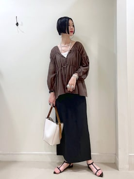 「アイテム（キャミソール）」を使った、るんるんさん（レディース・168cm・30代）の夏コーディネート