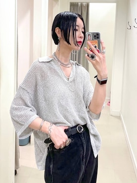 「アイテム（ブレスレット）」を使った、るんるんさん（レディース・168cm・30代）の夏コーディネート