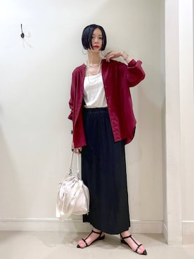 「アイテム（ブレスレット）」を使った、るんるんさん（レディース・168cm・30代）の夏コーディネート