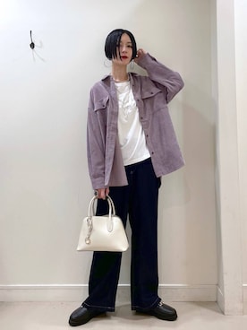 「アイテム（ローファー）」を使った、るんるんさん（レディース・168cm・30代）の秋コーディネート