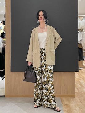 「GLOBAL WORK（グローバルワーク）のアイテム（ジャケット/アウター）」を使った、るんるんさん（レディース・168cm）の春コーディネート